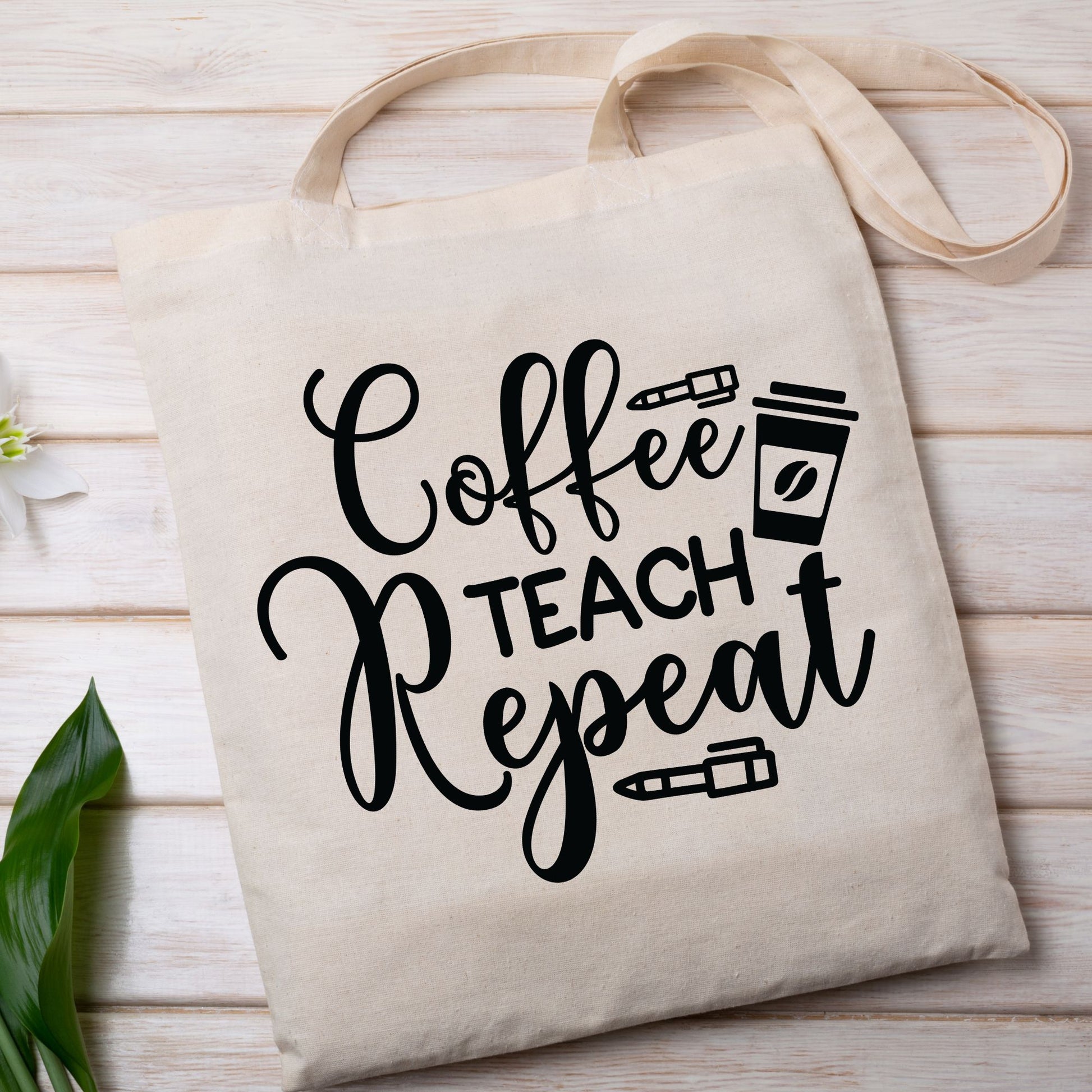 DTF Transfer Coffee Teach Repeat