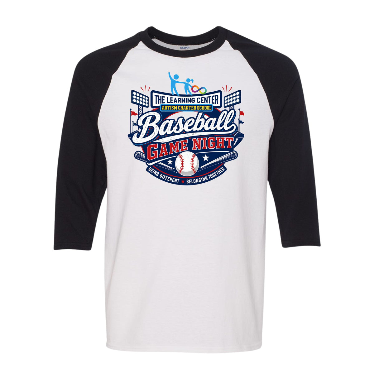 TLC Baseball Game Night Raglan Quarter Sleeve Shirt Youth