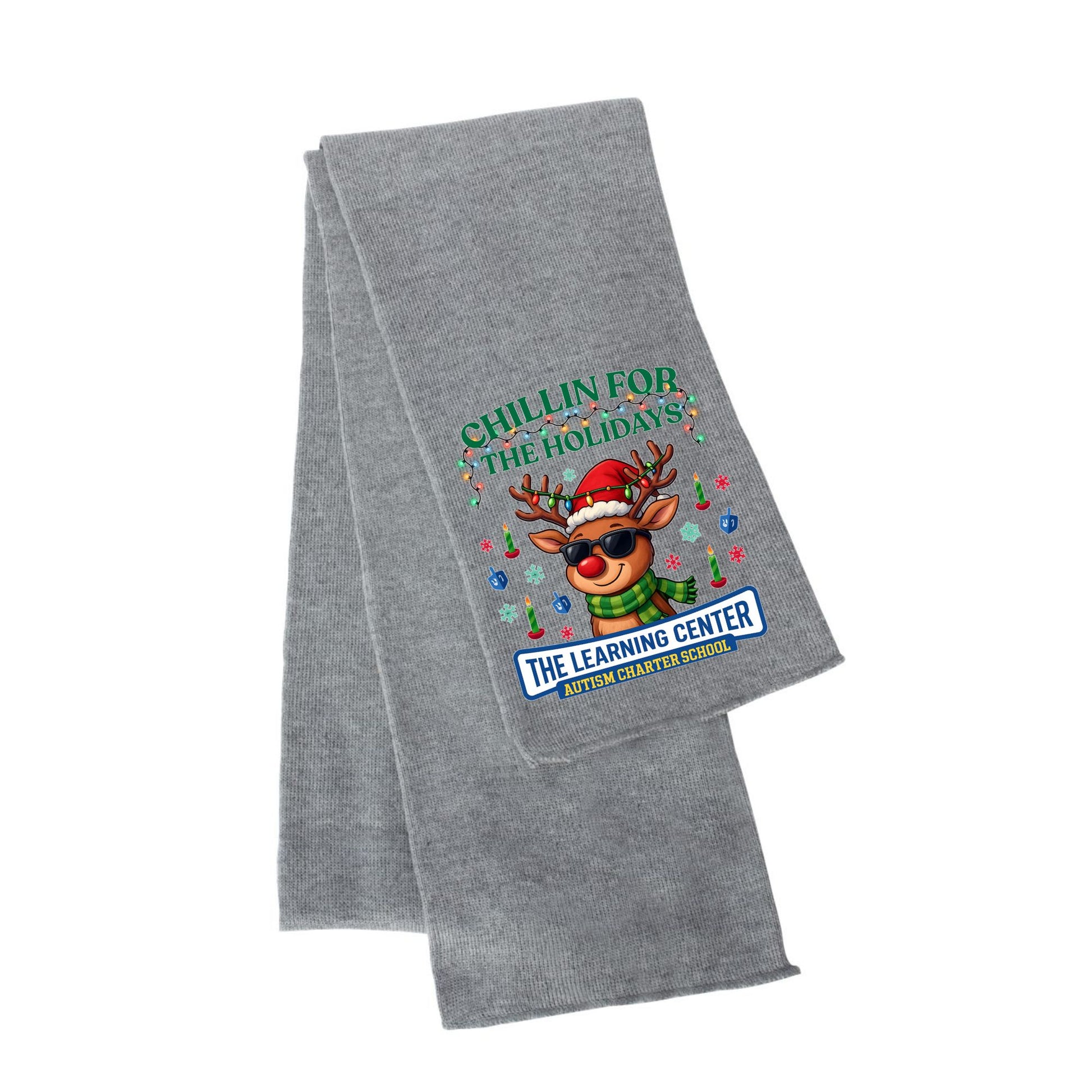 TLC Holiday Knitted Scarf Chilling for the Holidays