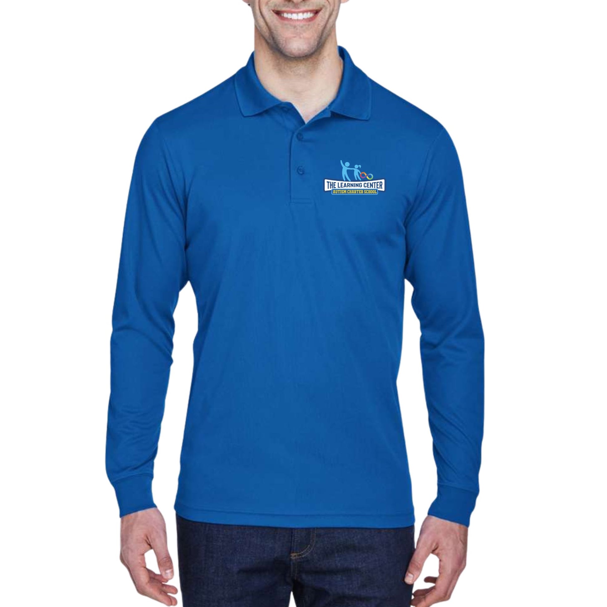 TLC Dri-Fit Polo Unisex Long Sleeve Royal