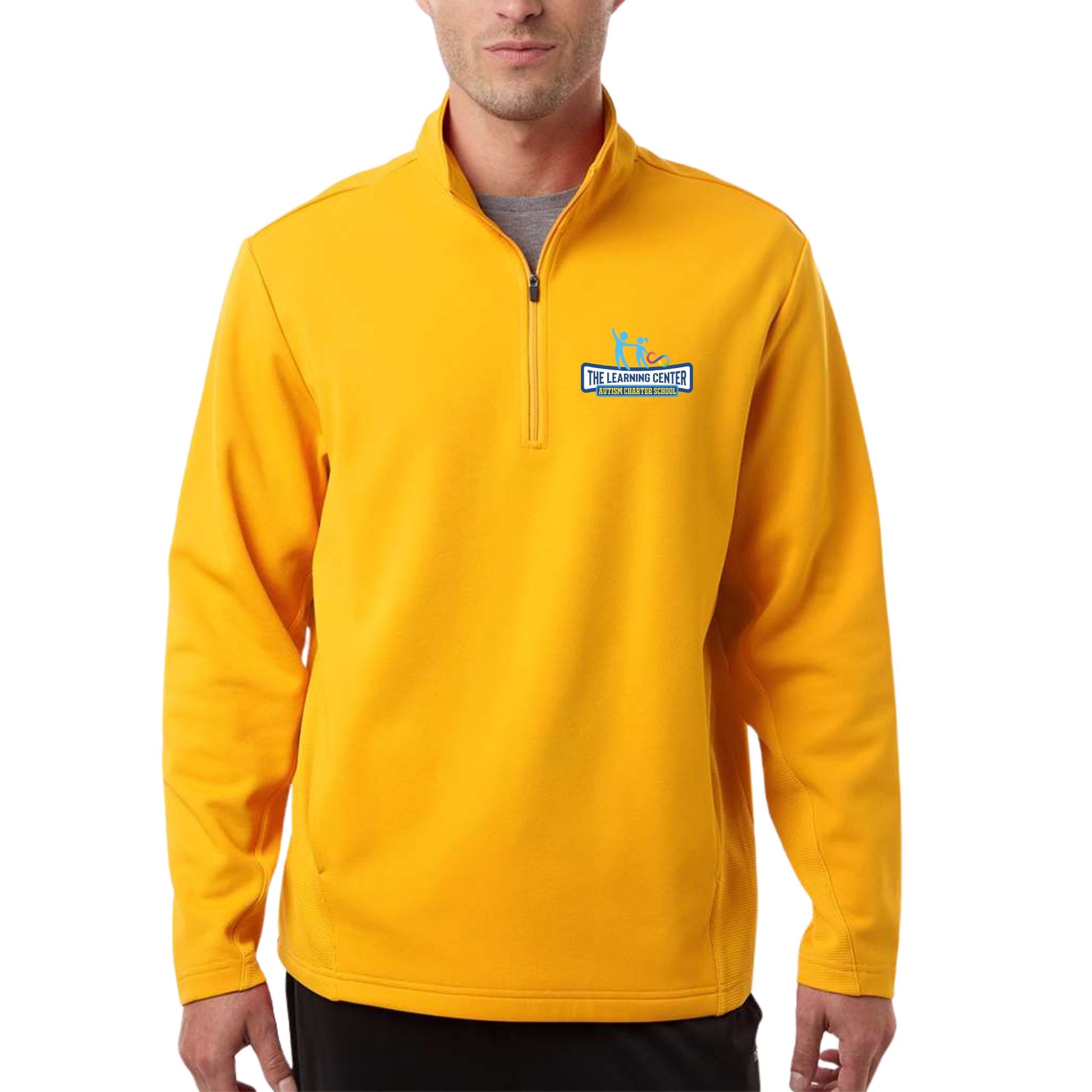 TLC Quarter Zip Lightweight Sweater Sunshine Gold