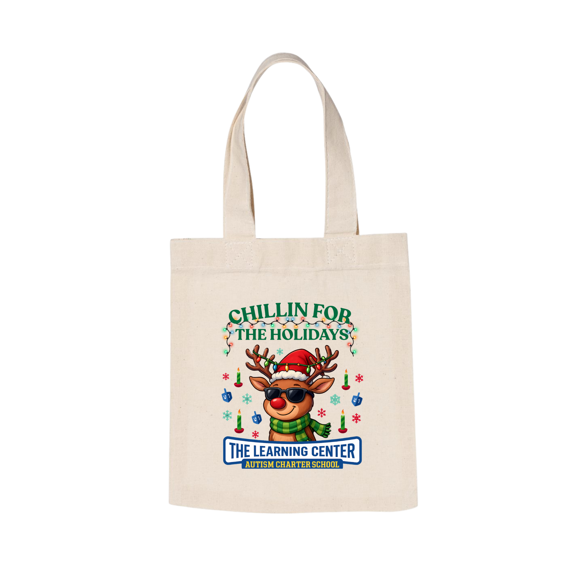 Holiday Mini Tote Bag 8"x8"